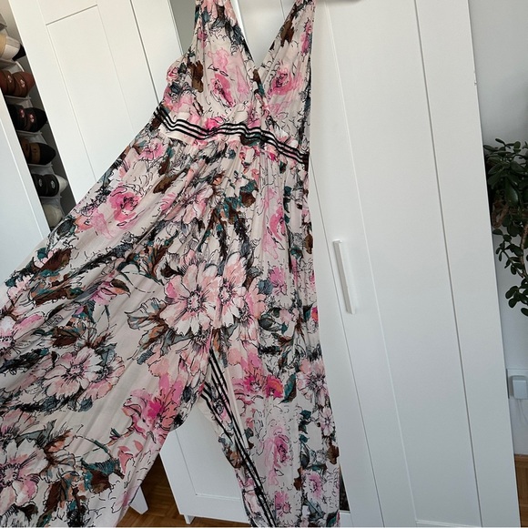 Anthropologie x Plenty by Tracy Reese Pink and White Floral Jumpsuit - Picture 6 of 12